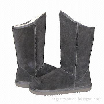 2012 Women's Fashionable Snow Boots, White Double Face Sheepskin Insole